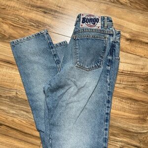 Women’s Straight Leg Vintage Y2K Bongo Light Wash High-rise Jeans (30” X 30”)